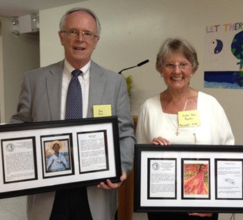 Joe Dirr and Sr. Joan S. Dawber, SC, Recipients of Pax Christi NY Peacemaker Awards