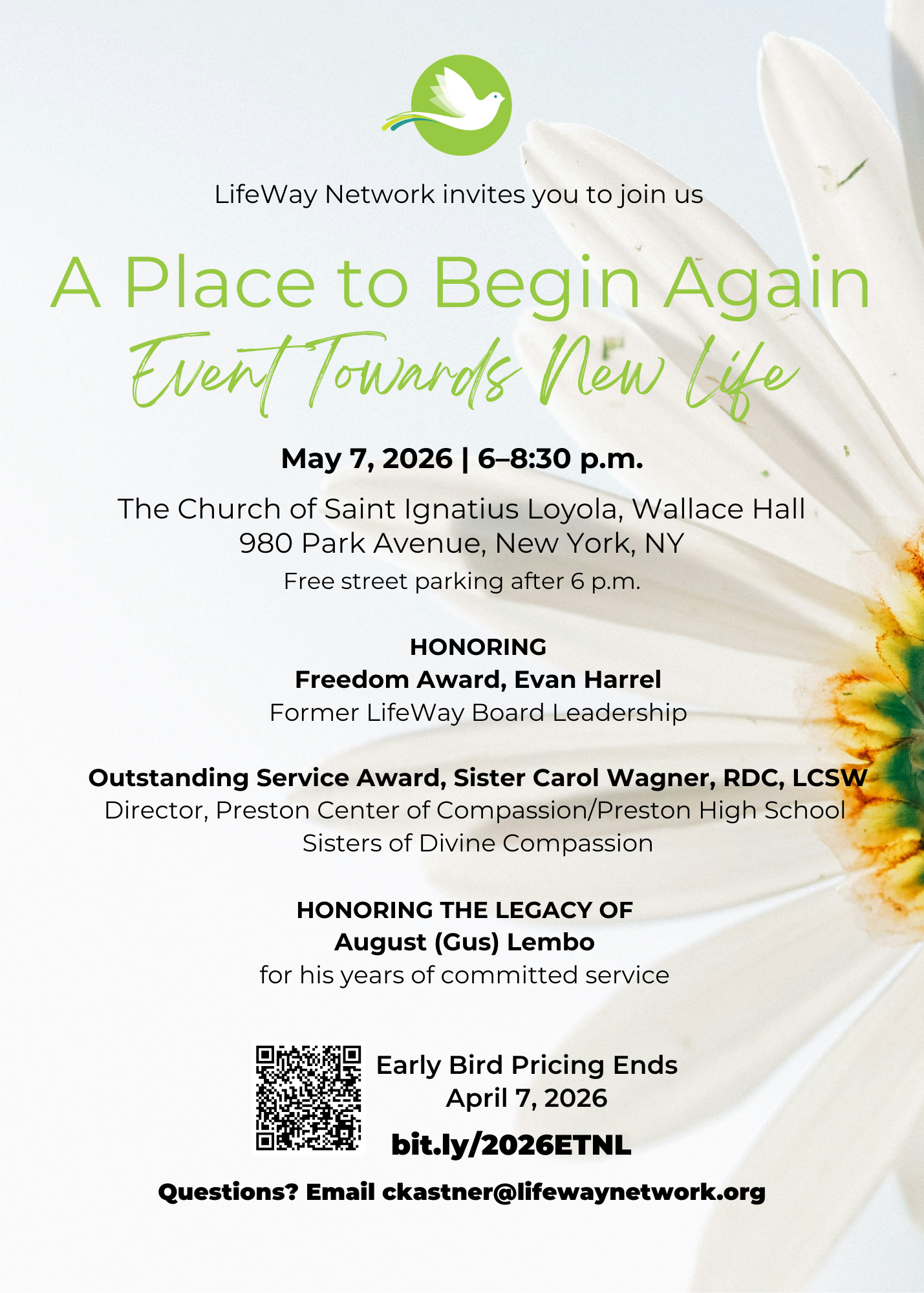 Event Towards New Life fundraiser invite